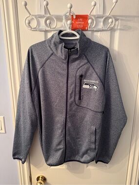 NFL Seattle Seahawks Heather Gray Performance Full-Zip Jacket